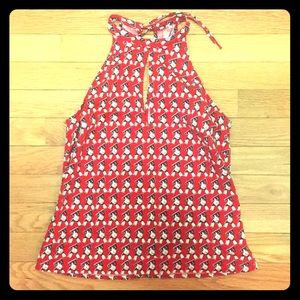 Vintage ESPRIT halter top with dog print